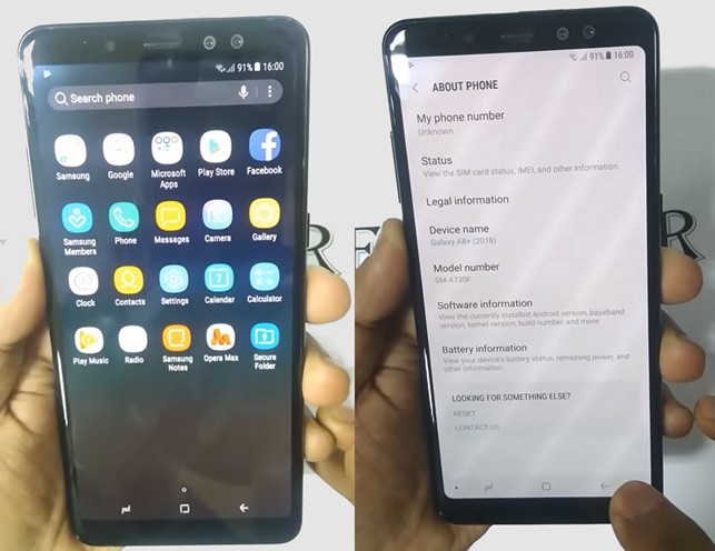 Samsung Galaxy A8+ (2018). Шестидюймовый смартфон в «бескрайним» S-AMOLED дисплеем (Видео)
