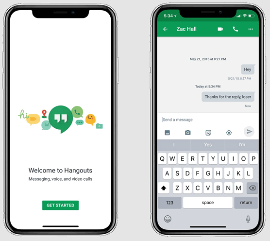 Приложения для мобильных. IOS версия Google Hangouts теперь оптимизирована для работы на iPhone X 