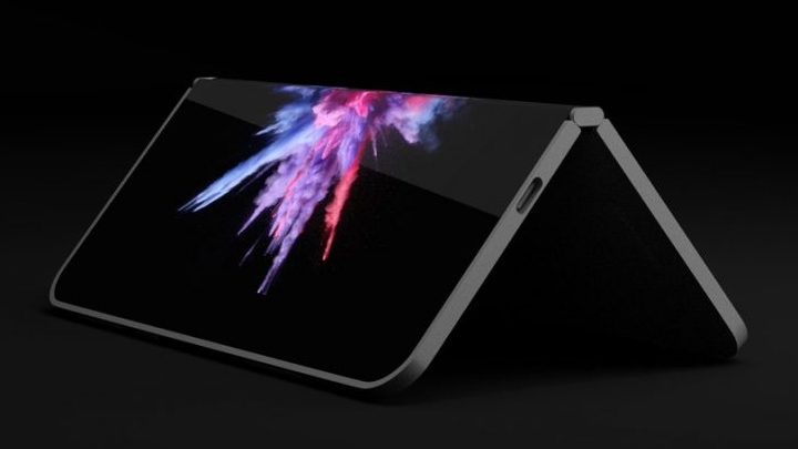 Так может выглядеть складывающийся пополам гибрид планшета и смартфона Microsoft Surface Phone