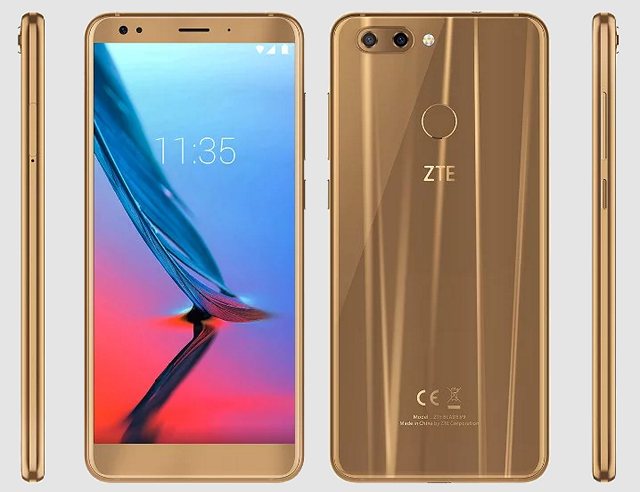 ZTE Blade V9 получил «бескрайний» дисплей, стеклянное покрытие задней панели и сдвоенную основную камеру