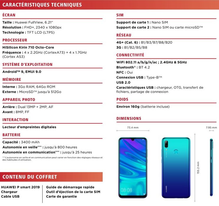 Huawei P Smart (2019). Технические характеристики и цена смартфона уже известны