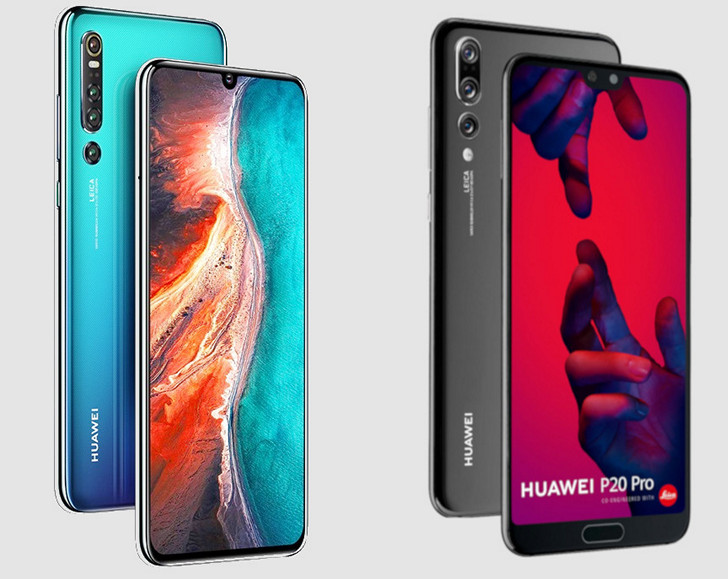 Huawei P30 Pro. Так будет выглядеть этот смартфон, оснащенный камерой с четырьмя объективами и дисплеем с каплевидным вырезом.