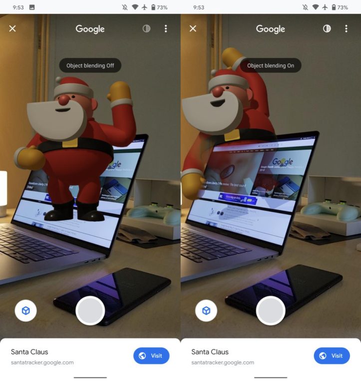 Google начинает развертывание функции слияния виртуальных (AR) объектов с реальными изображениями