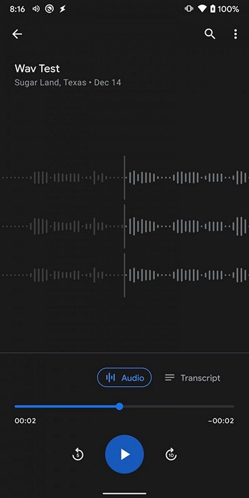 Запись в WAV формате