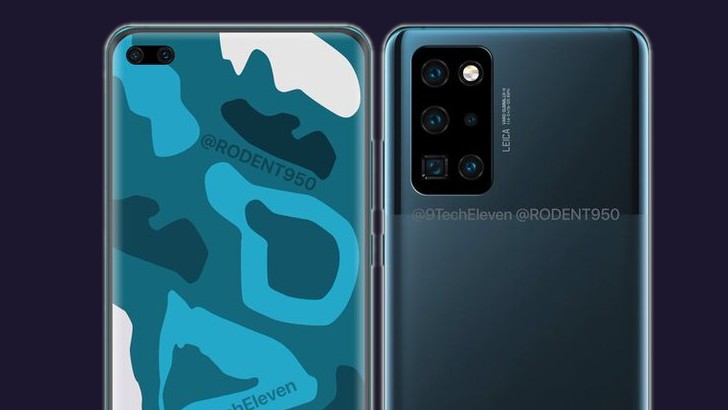 Huawei P40 Pro завсветился на качественных рендерах