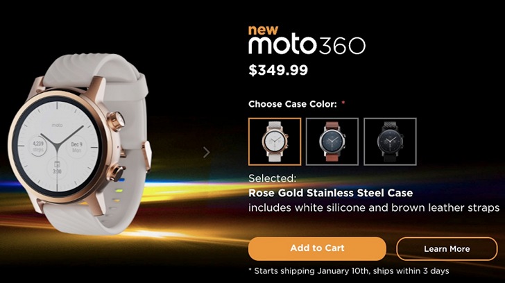 Moto 360. Обновленная версия умных часов не от Motorola за $350