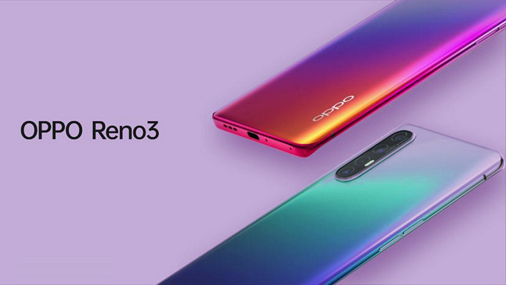 OPPO Reno 3. Базовая модель линейки получит процессор MediaTek Dimensity 1000L 5G