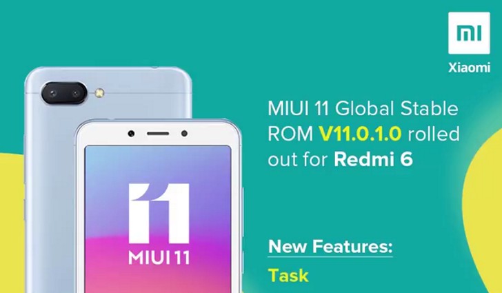 MIUI 11 для Redmi 6 и Redmi 6A. Глобальная стабильная версия выпущена и начинает поступать на смартфоны