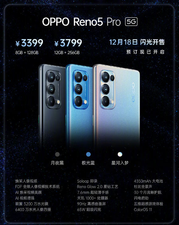 OPPO Reno 5 5G и OPPO Reno 5 Pro 5G. Два новых смартфона выше среднего уровня официально представлены. Reno 5 Pro+ 5G на базе процессора Snapdragon 865 будет представлен позже