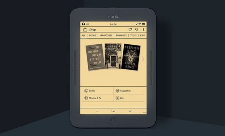 Nook Glowlight 4. Обновленная версия 6-дюймового букридера от Barnes and Nobles вскоре появится в продаже