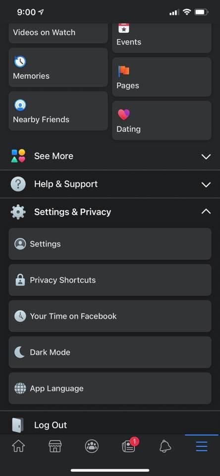 Facebook для iOS и Android, наконец, получил темную тему оформления интерфейса