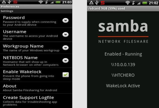 samba filesharing